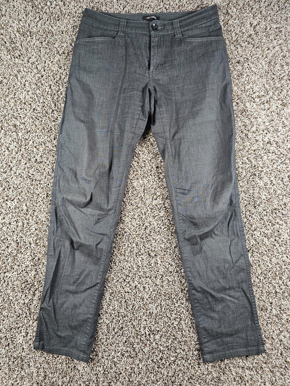 Arc'teryx A2B Commuter Pants Mens Sz 32 Dark Gray BROKEN ZIPPER